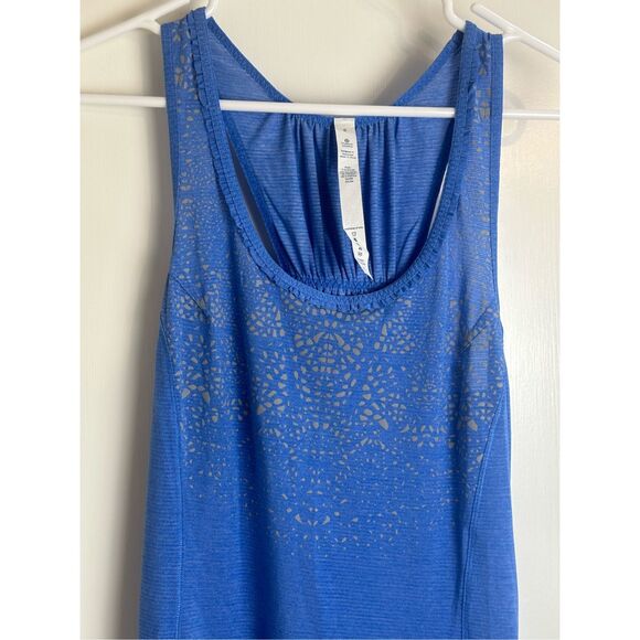Lululemon NWT size 6 blue silver bullet SL tank top - Picture 2 of 10